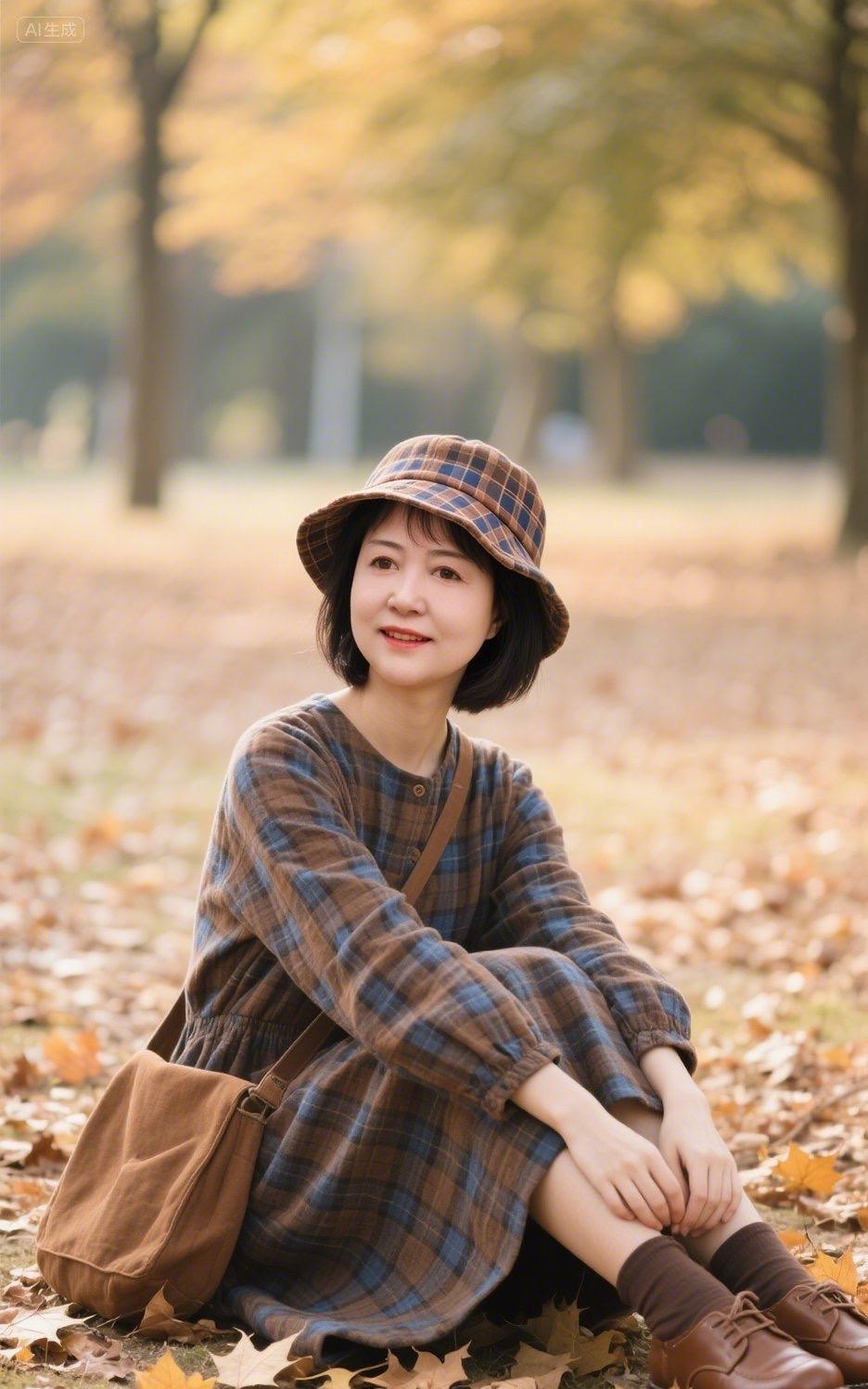 《静谧之约》
秋光漫染，我与落叶对坐。脚下金毯柔软，每片叶子都藏着季节的私语。