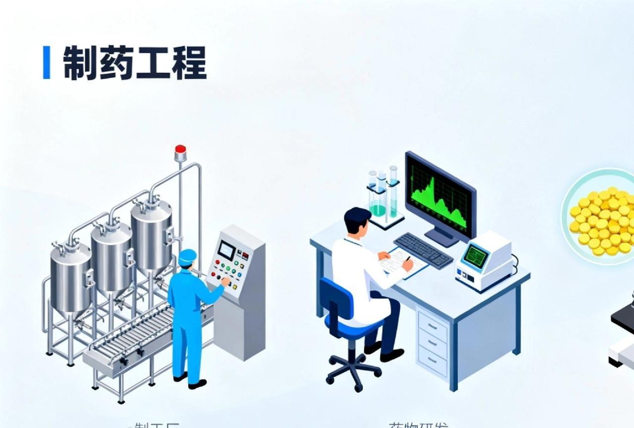 制药工程学什么？学出来就业方向有哪些？难道只能进药厂当工人吗？今天就带你揭秘制药