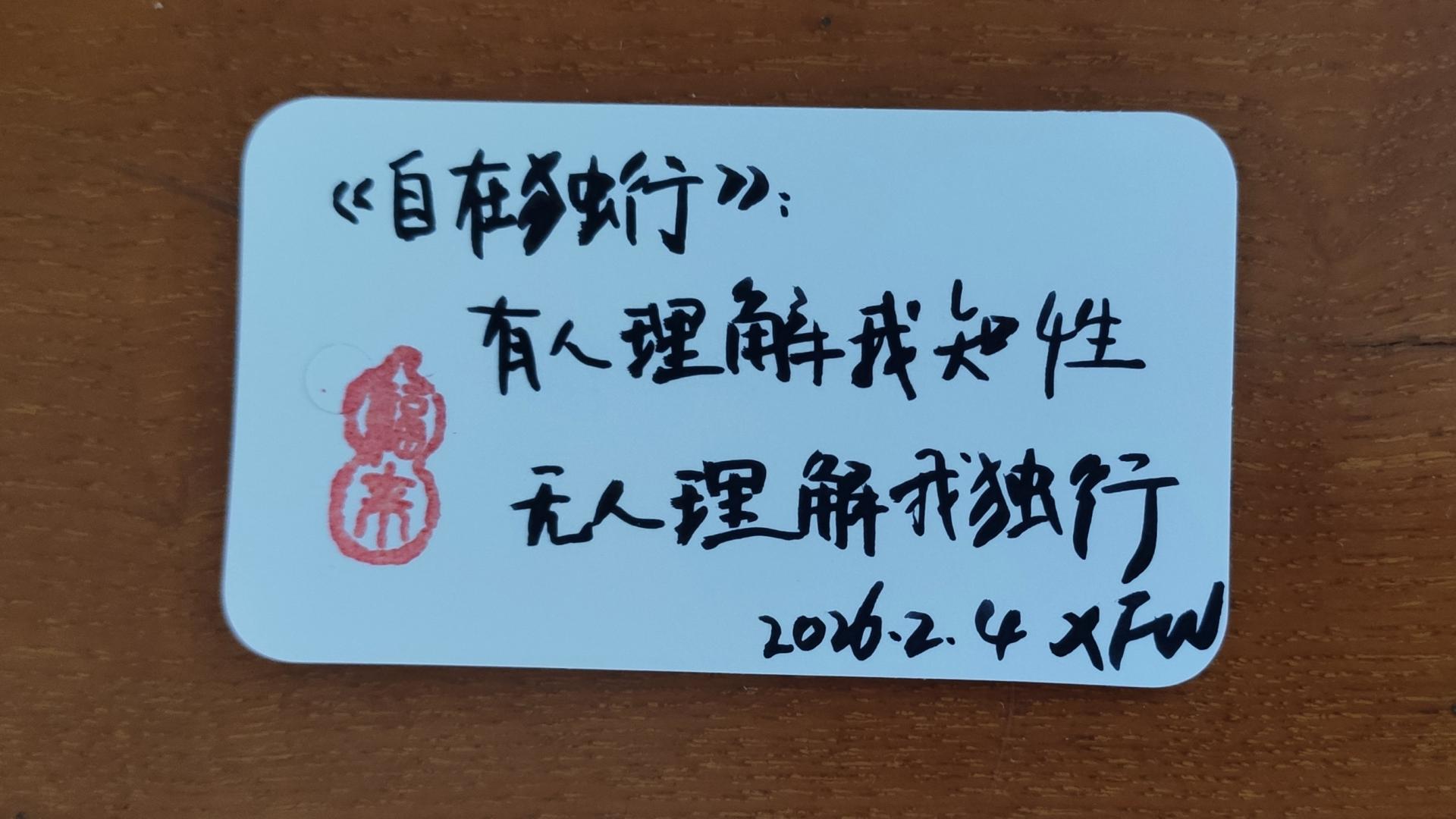 《自在独行》：有人理解我知性，无人理解我独行