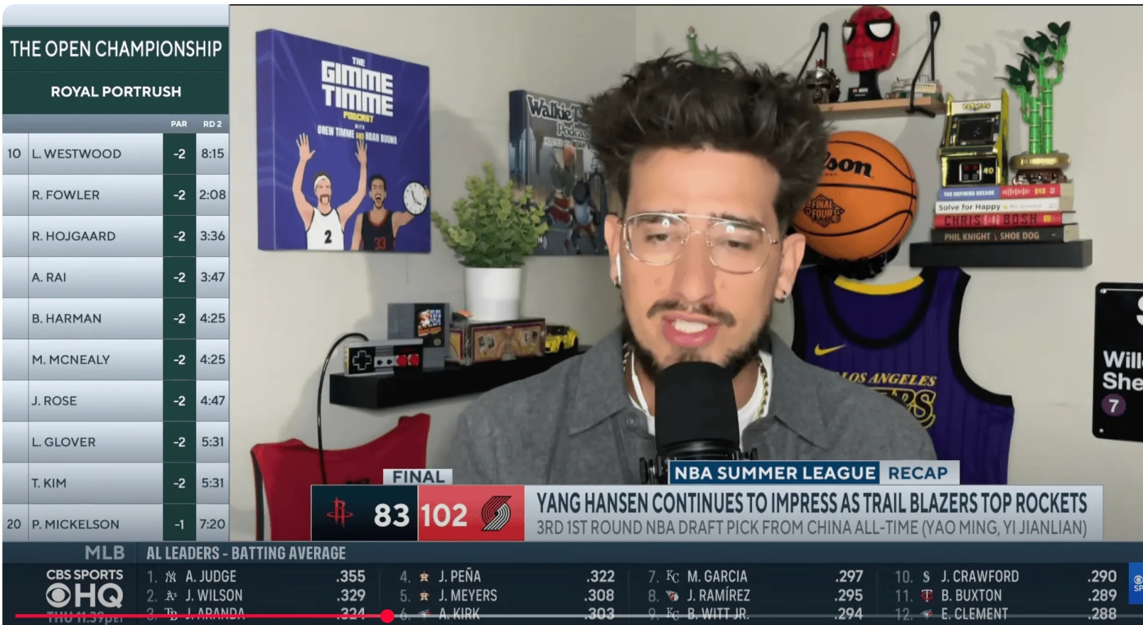 哥伦比亚广播公司体育（CBS Sports）对小杨的评价~
先评价了一下小詹，第