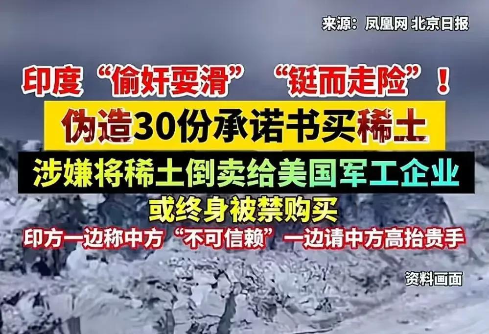 这种事早晚会出。据凤凰网北京日报报道，日前有多家印度企业被查实伪造了稀土《最终用