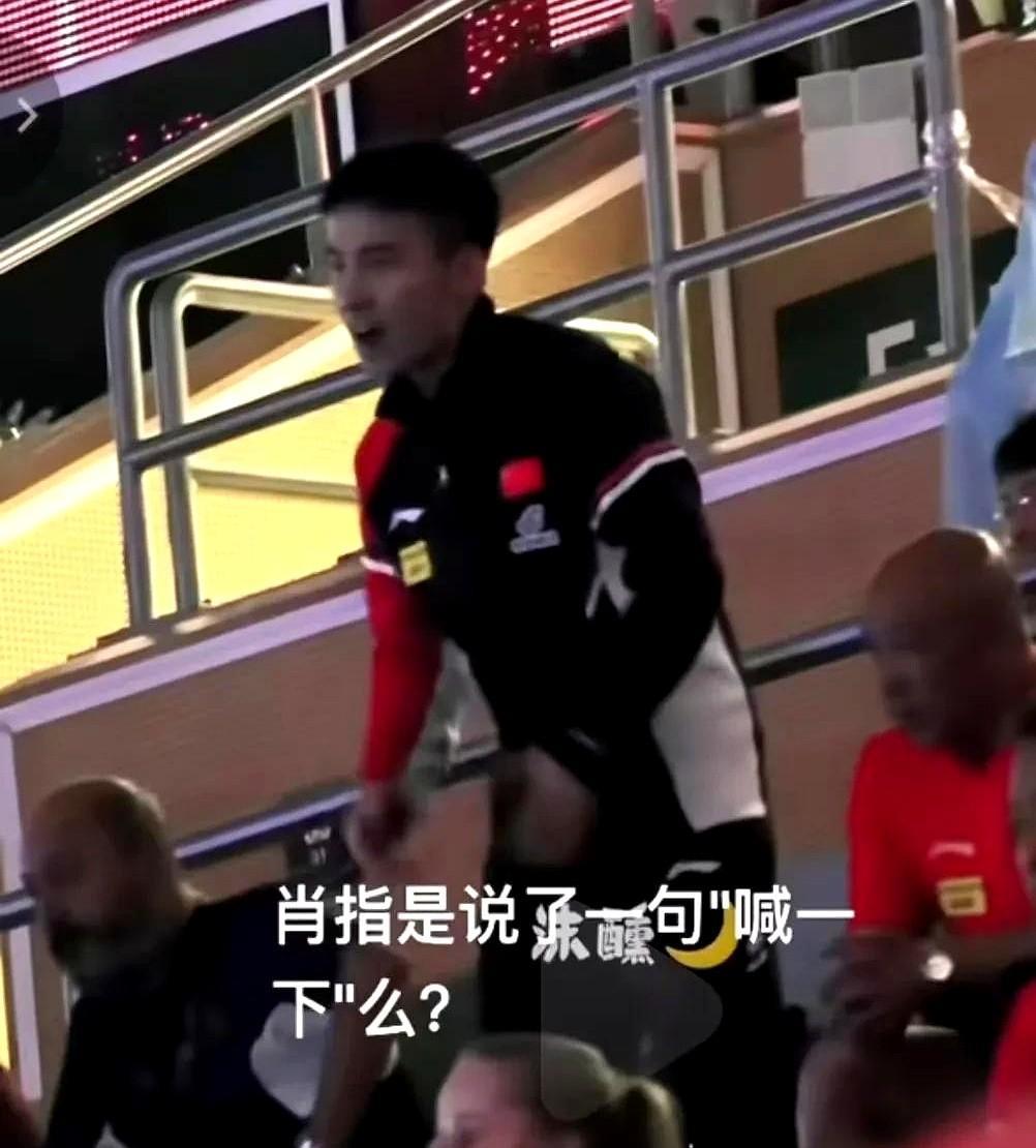 都知道“坚定”二字的含金量
多哈世乒赛决赛，赛点的时候，10:7时，牛牛站起来大