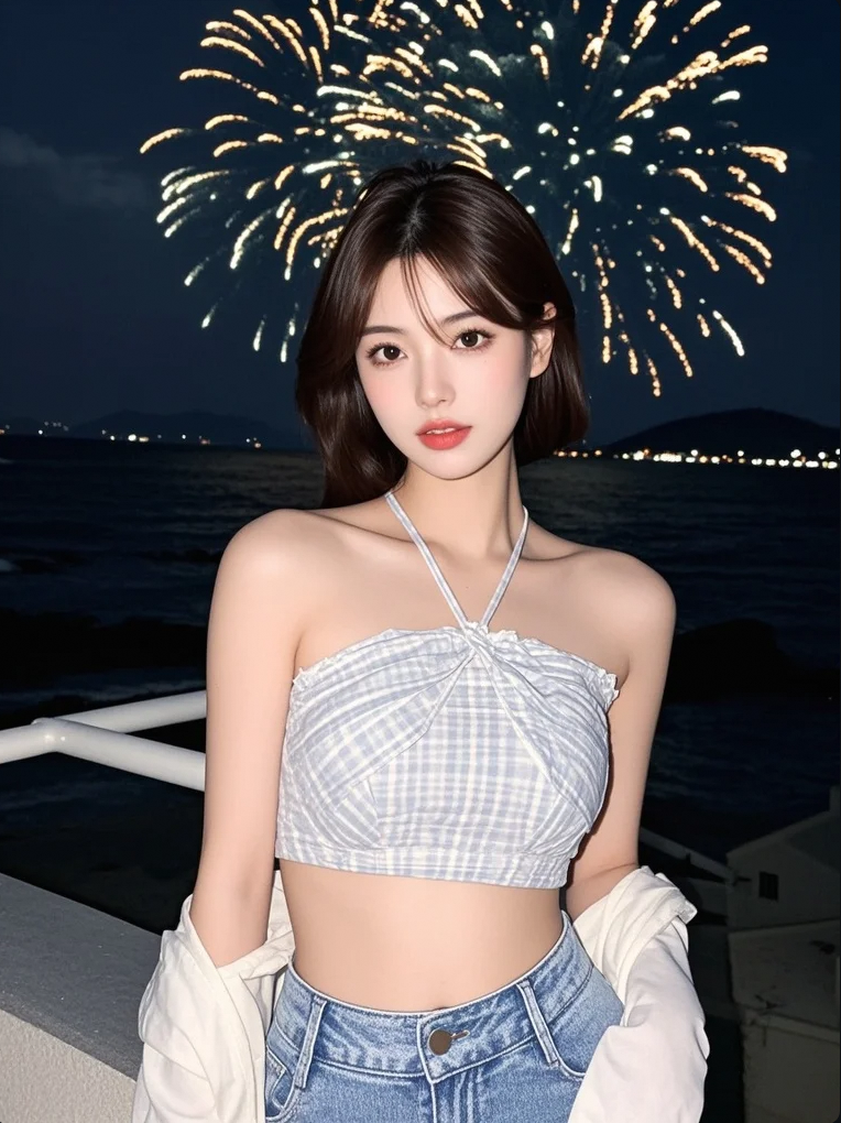 她站在烟花下等谁回眸？
