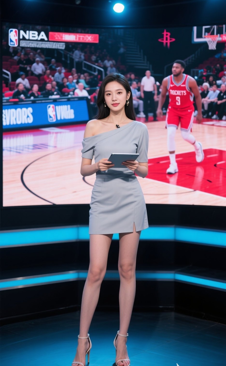 少妇主播控节奏，后场魅力显风情