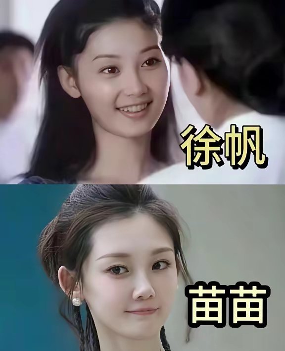 苗苗和徐帆年轻时长得好像，怪不得冯导那么看重，果然大导演对上镜荧屏脸审美不会变 