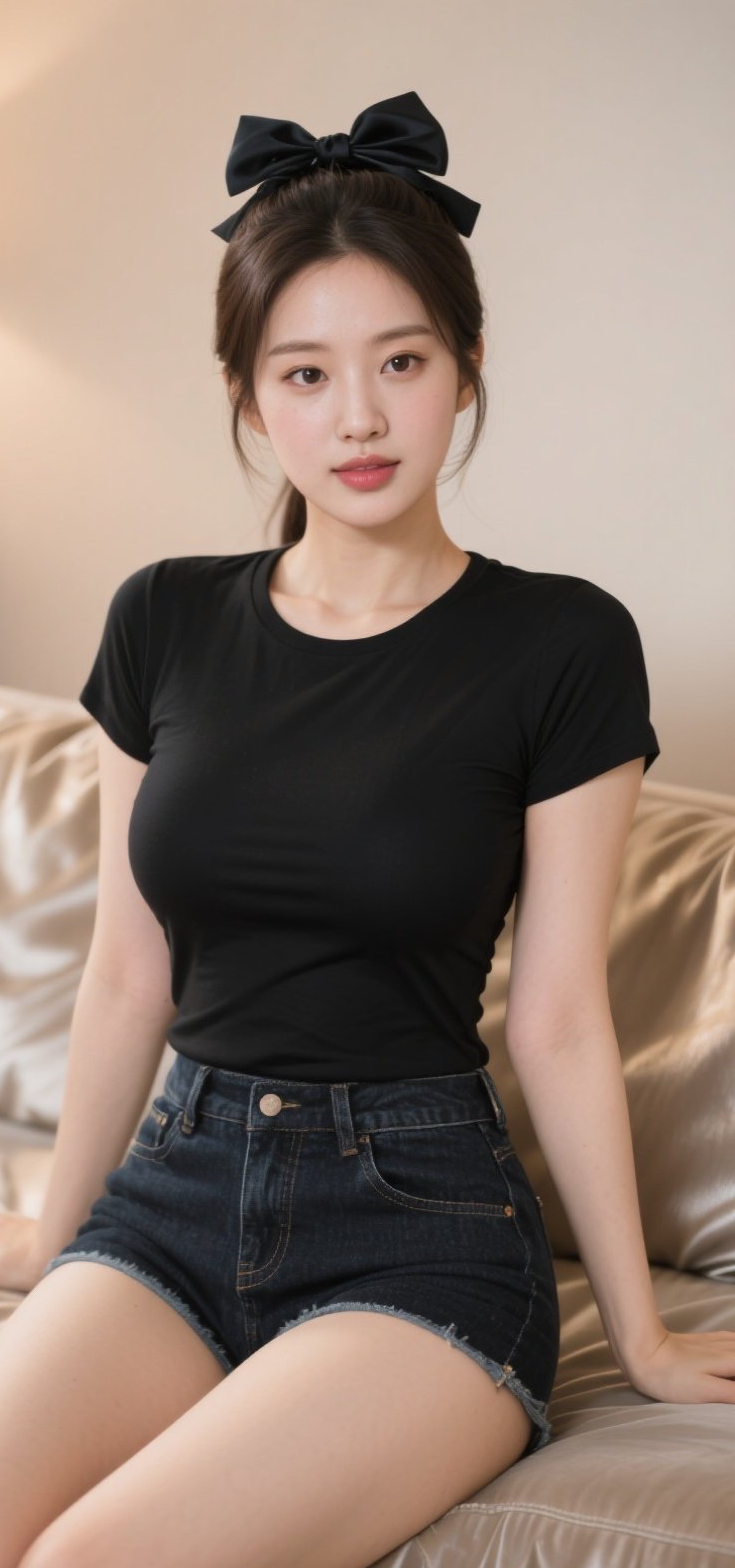 娇媚佳人赤足轻踏，白腿写真风情万种