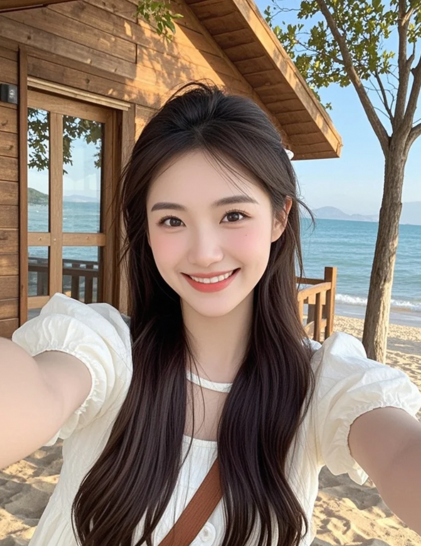 与海浪比美，你觉得我能赢吗？😉