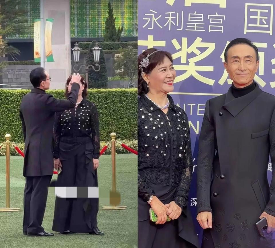 爱与不爱，一眼便知
图中是56岁的金珠与67岁的巩汉林
他们两个参加一个节目，一