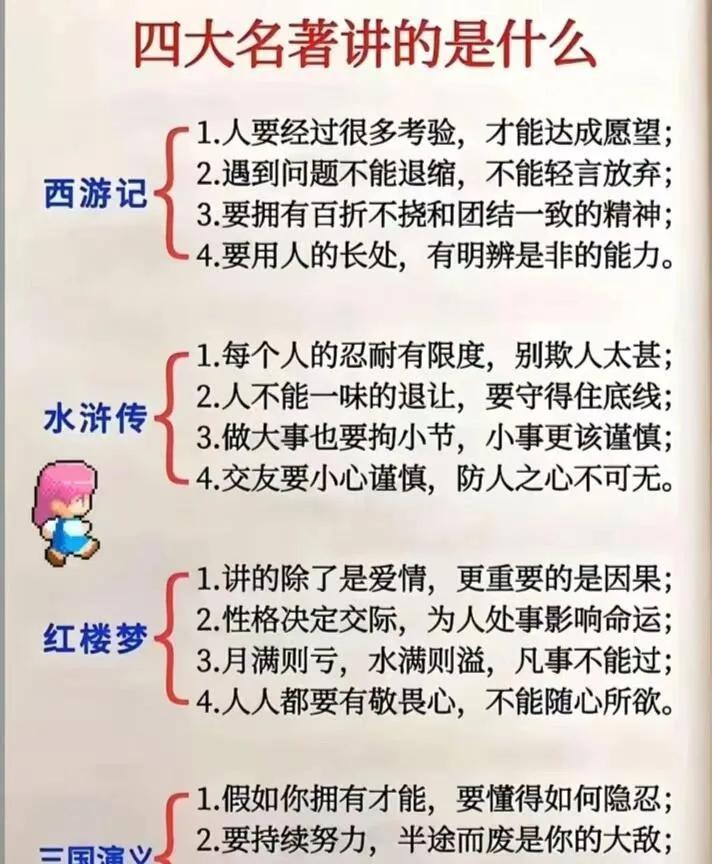 四大名著的智慧精华，值得细细品味！