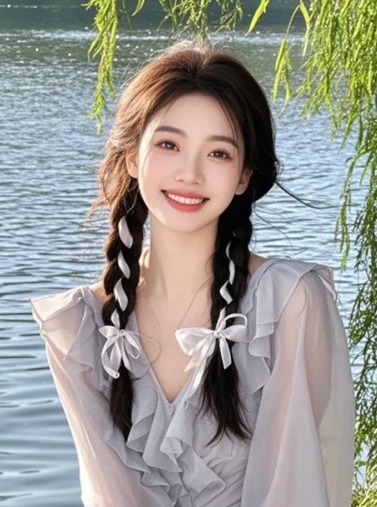 她不是在拍照，是在讲述一个关于美的故事