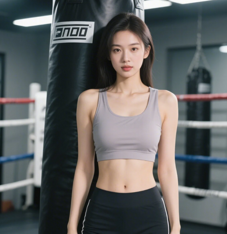 拳击馆这美女的身姿，有没有戳中你的心？