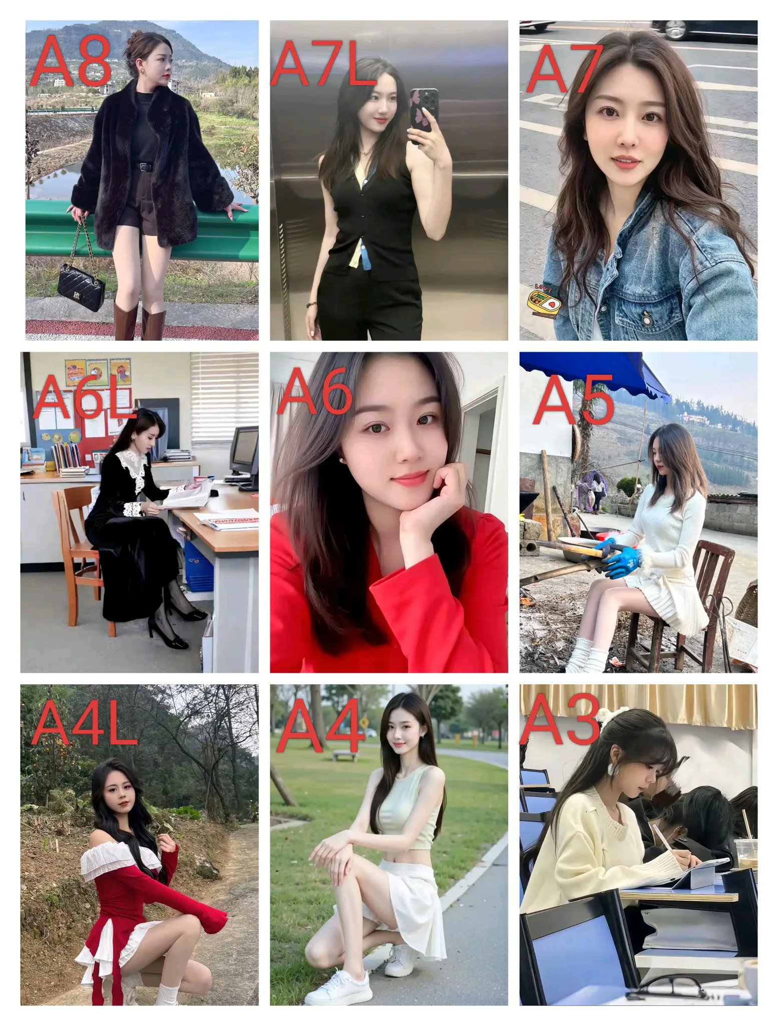 如果把下面美女比作车子，你会选哪款？你的选择暴露了你眼光及品味的高低！
