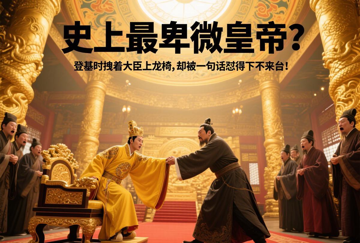 史上最卑微皇帝？登基时拽着大臣上龙椅，却被一句话怼得下不来台！
在大多数人印象里