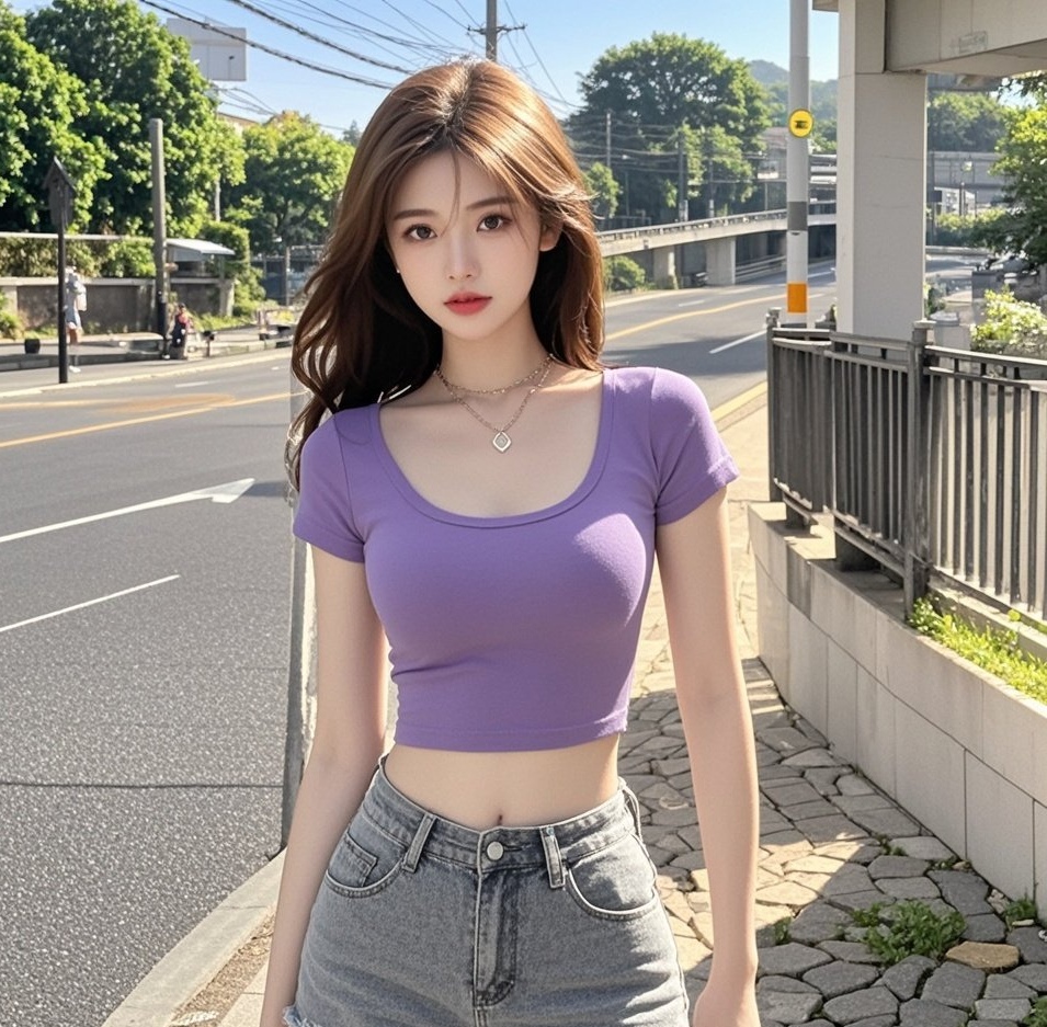 紫韵流苏衬娇娘，紧身包裹好风光