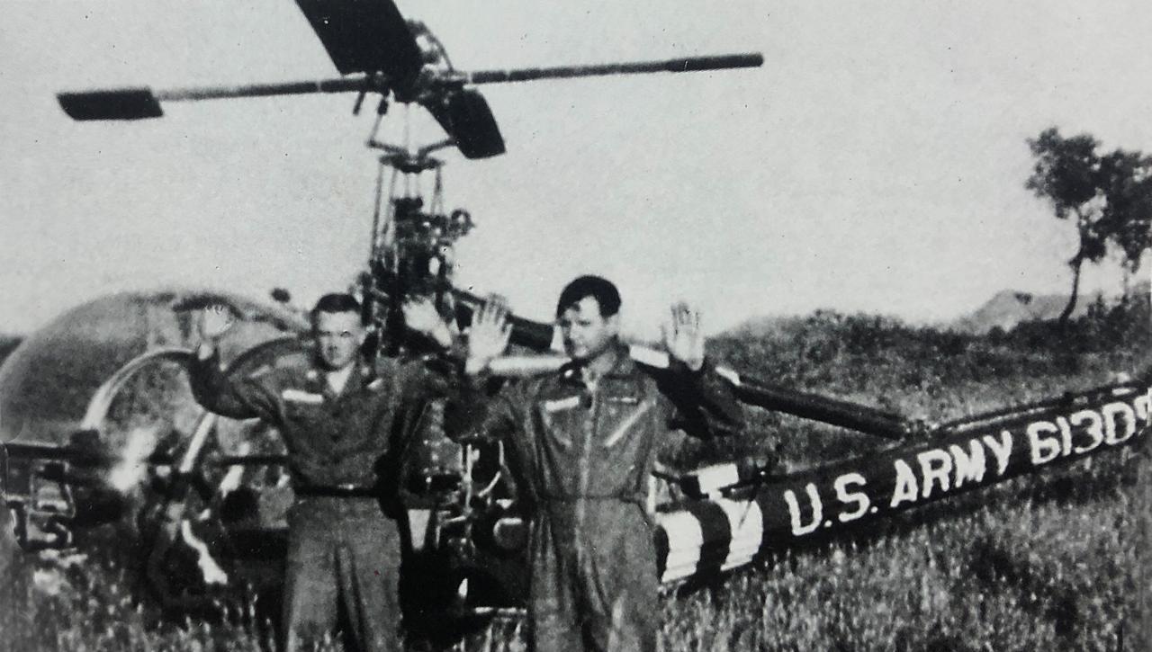1963年5月17日美国一架军用直升机在朝韩边境进行常规侦察时越过三八线进入朝鲜