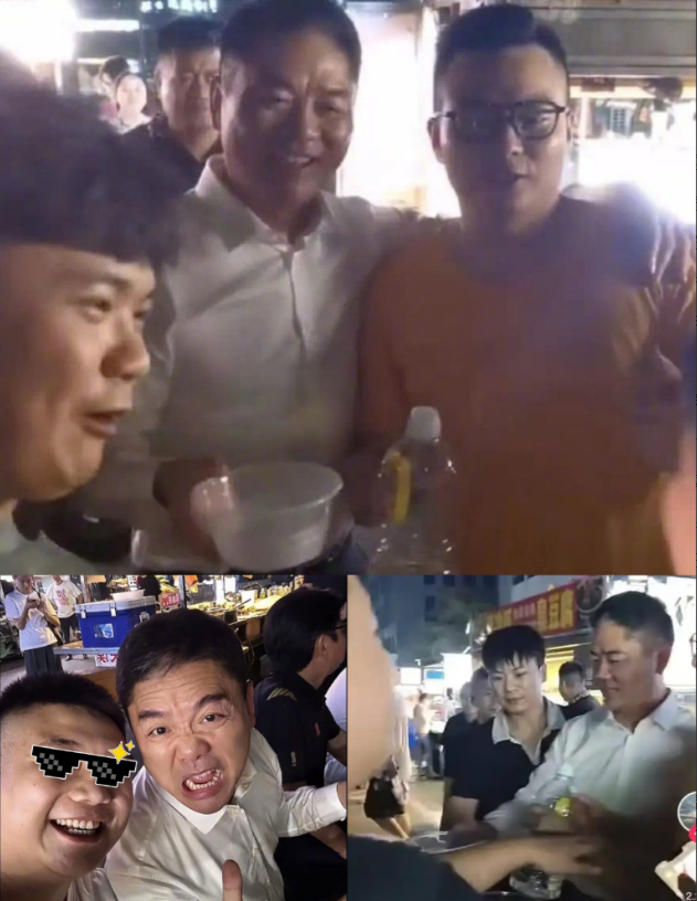 大家发现了没
刘强东有个坏习惯
可能永远也改不掉了，那就是他喜欢

夜市烟火气里