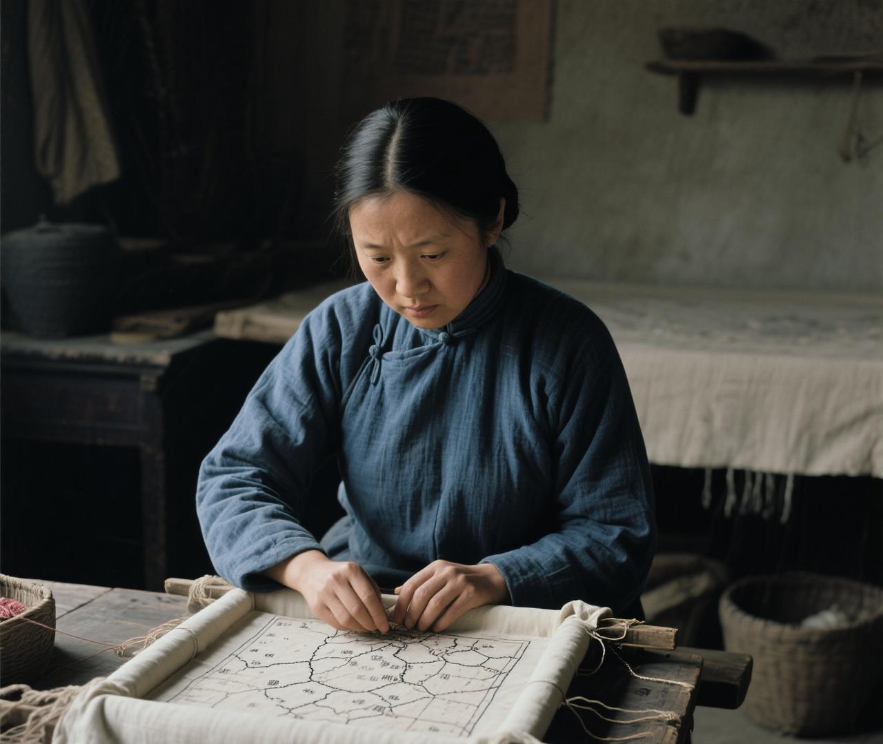 抗日故事：烽火绣娘
阿绣的丈夫加入游击队后，她守着绣坊，把牵挂绣进鸳鸯帕里。那天