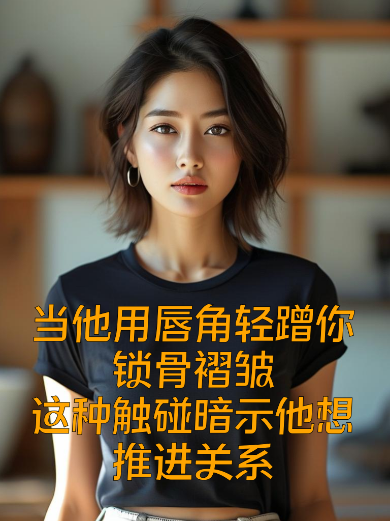 当他用唇角轻蹭你锁骨褶皱：这种触碰暗示他想推进关系