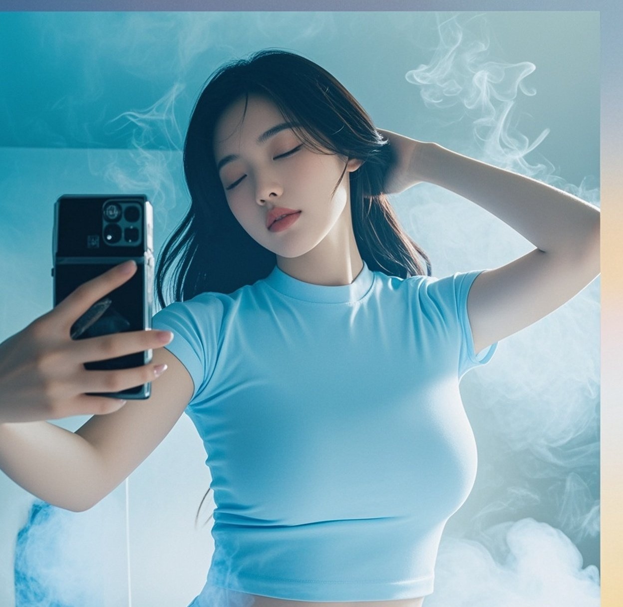 初恋脸配魔鬼身材 半透柔光彰显反差冲击力