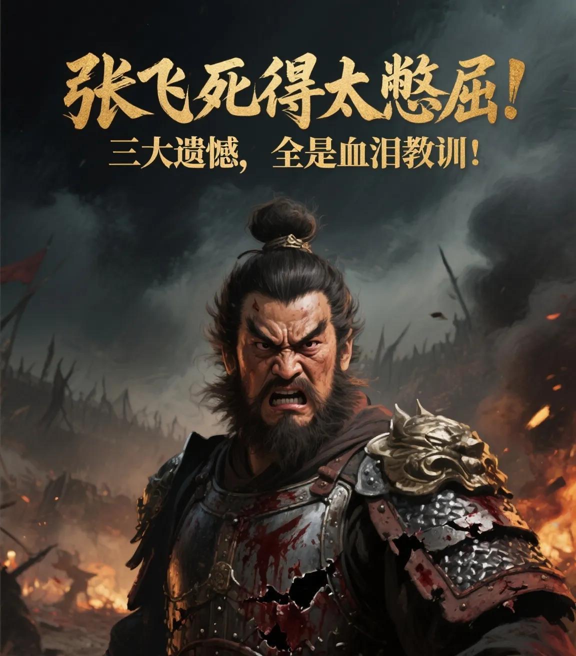 张飞死得太憋屈！三大遗憾，全是血泪教训！
兄弟，你印象中的张飞是不是这样：长坂坡