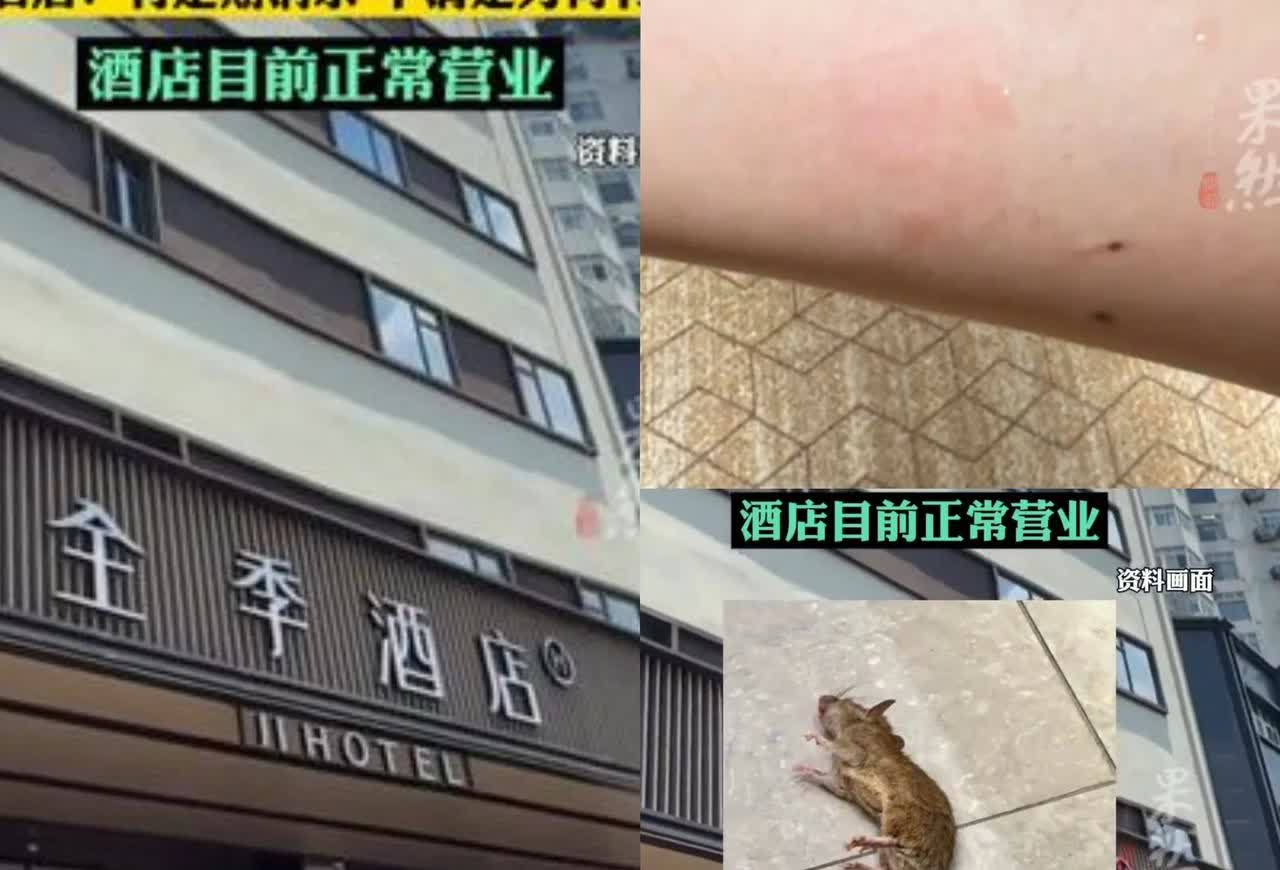 住酒店睡到半夜被老鼠咬？

南昌全季酒店这操作真让人膈应！

一女子入住
