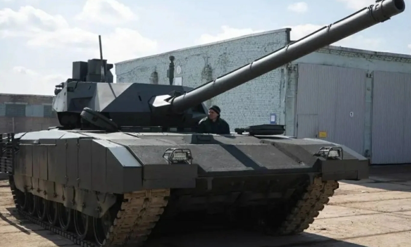 T-14“阿玛塔”主战坦克的设计特点十分鲜明。它采用了无人炮塔设计，这是世界坦克