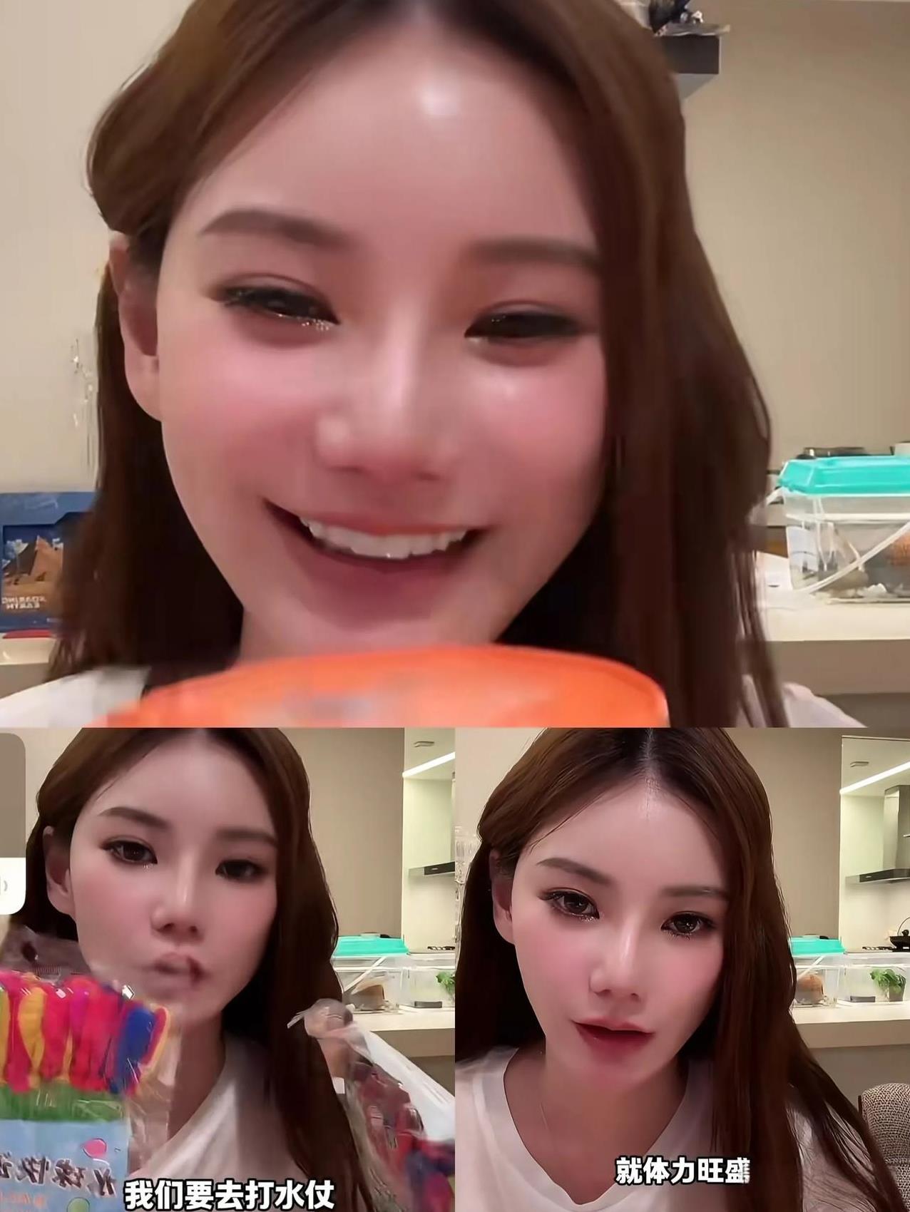 大S请放心，筱梅确实有在好好带娃！
每次直播都能听到孩子在旁边欢声笑语，两个孩子
