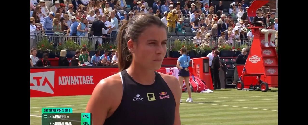 2025年6月11日WTA500赛英国伦敦站女子单打第二轮（1/8决赛）
①纳瓦