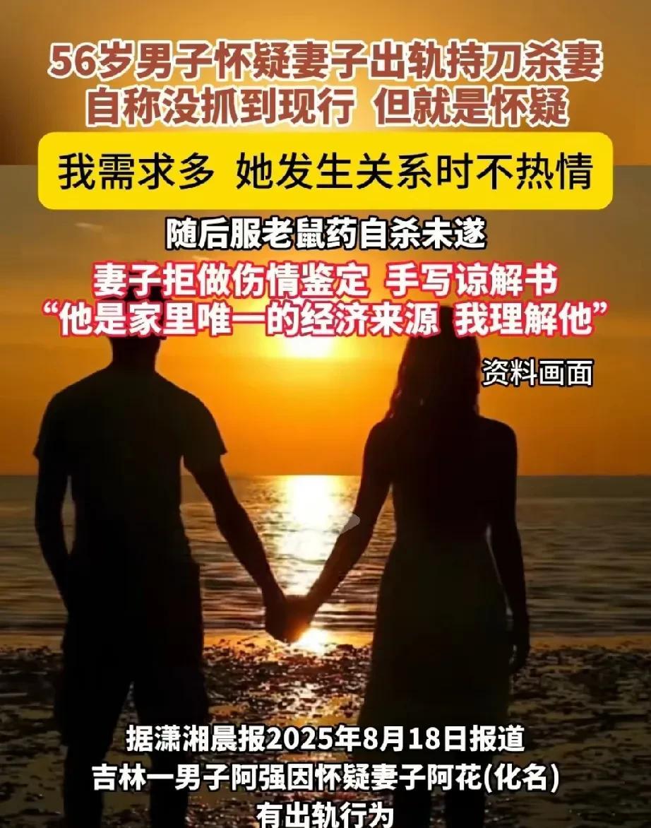 吉林，56岁男子欲望强烈，需求多，和妻子行房时发现妻子没有以前那么热情，就怀疑妻