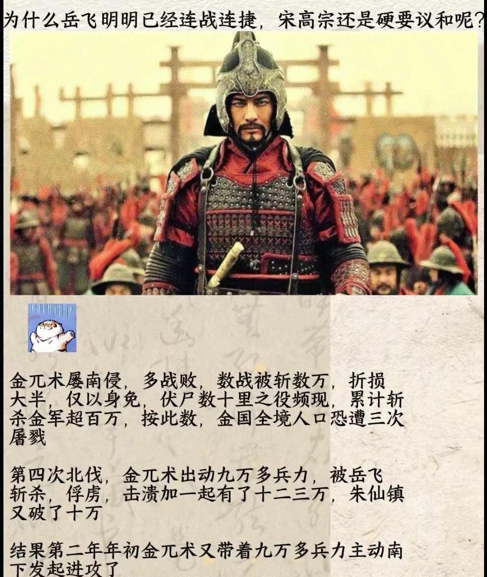 南宋无马，后勤就不可能支持远征，什么叫铁浮屠，这代表金的经济和军事能力不是想的那