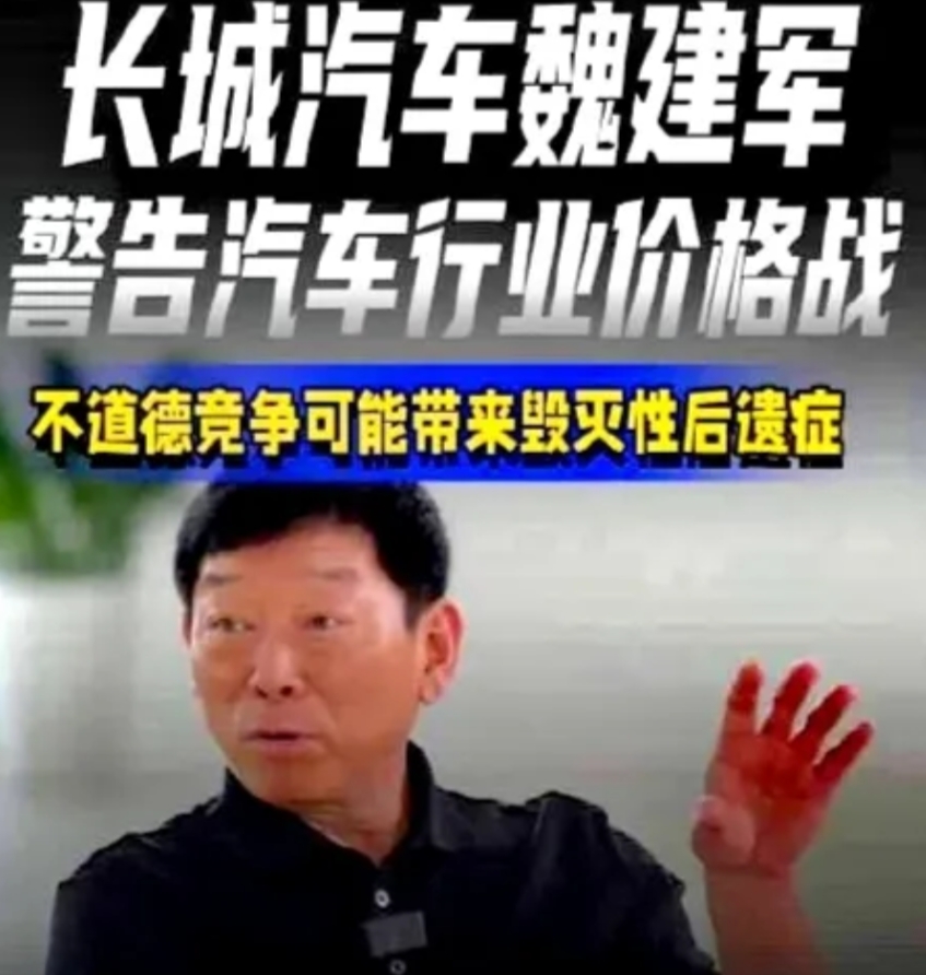长城汽车董事长魏建军说过:
我们内部是有一个原则的，哪怕跌出前十名，我们也要坚持