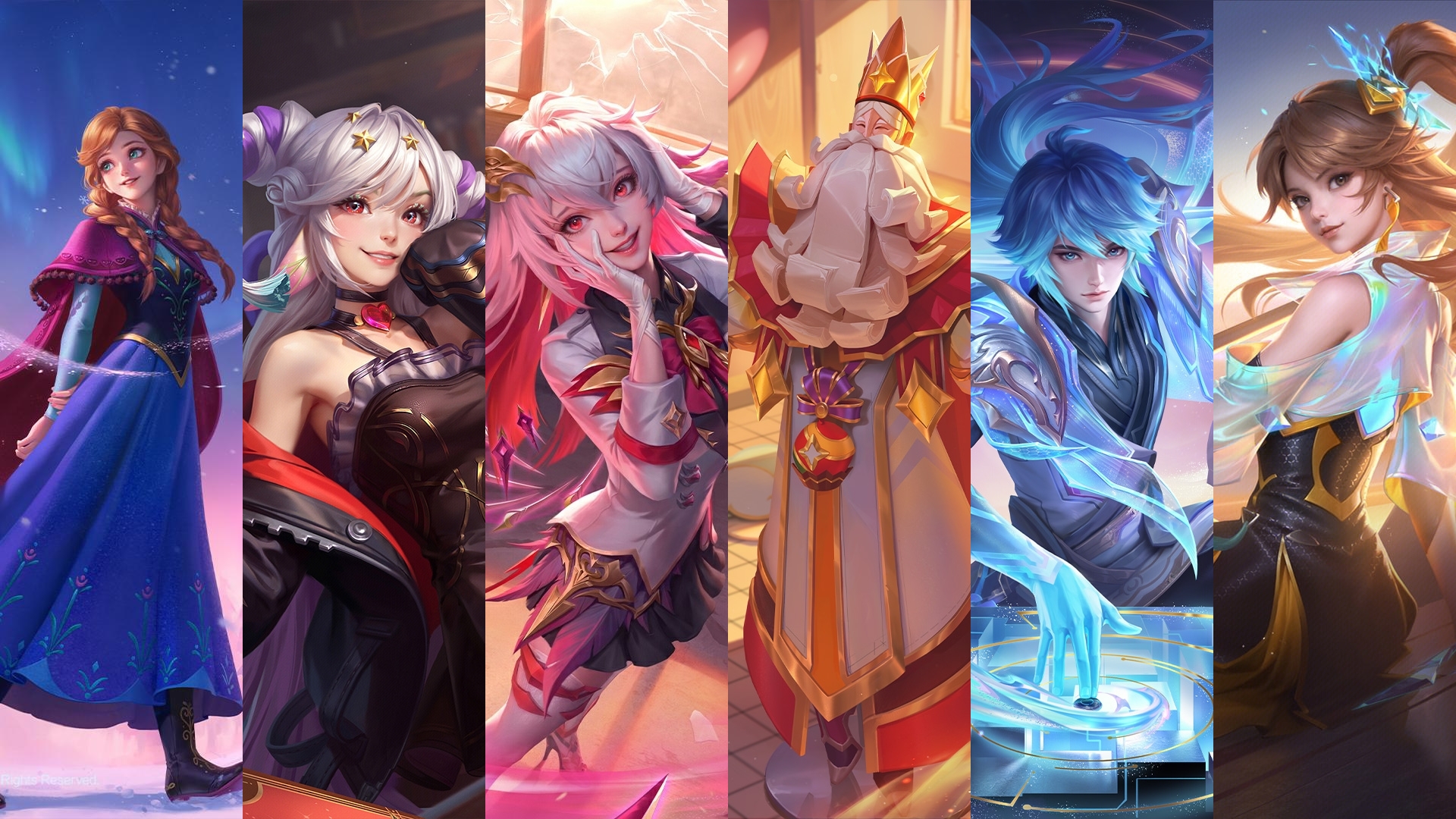 王者荣耀：今年30款可白嫖皮肤汇总，传说皮肤2款，阿离联动好看