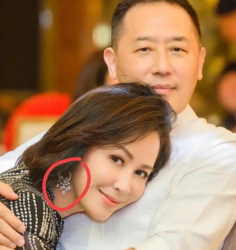 原来这个230万价值的耳环
刘嘉玲也戴过啊
不过刘嘉玲这个白钻看起来没有绿色的好