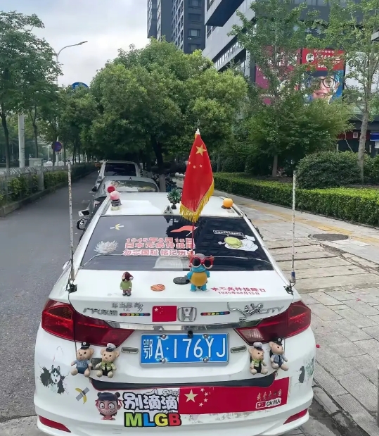 这位车主太爱国了！！！！！
