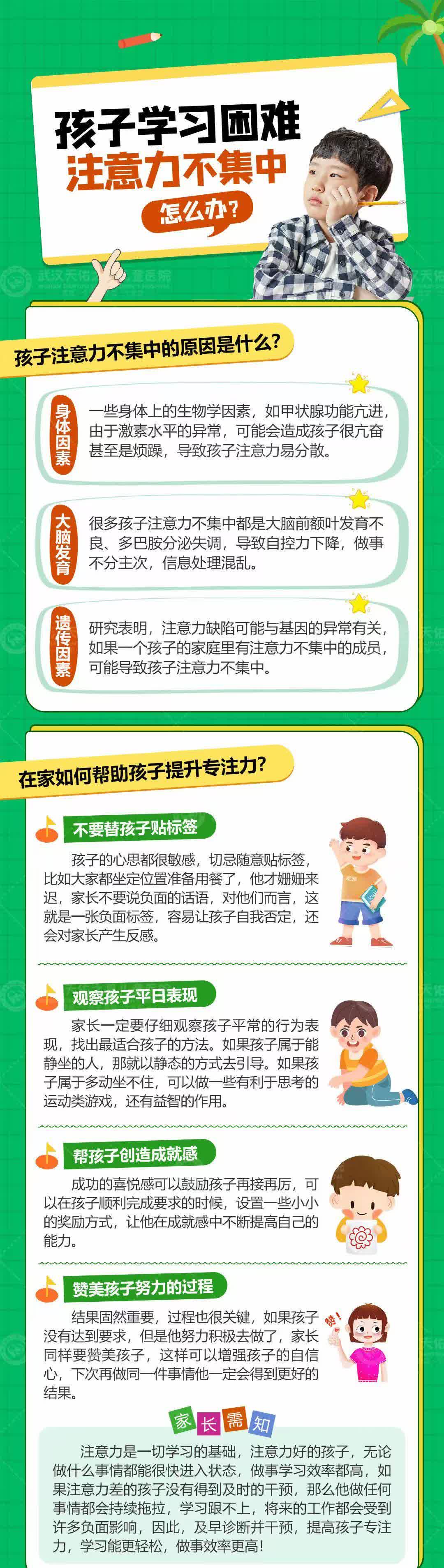 ⚠️孩子注意力不集中的原因是什么？❓家长如何在家帮助孩子提升专注力？