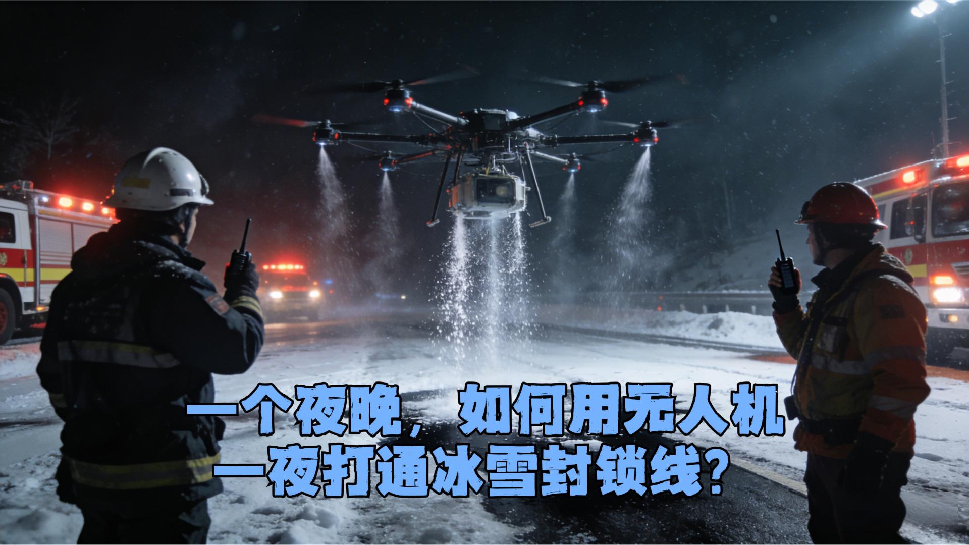 一个夜晚，如何用无人机一夜打通冰雪封锁线？