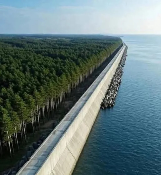 日本修墙抵御海啸











你知道吗？一场惊天海啸，足以瞬间吞噬一切