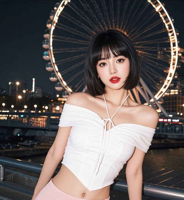 夜晚的摩天轮会说话，它说：你比星光更迷人