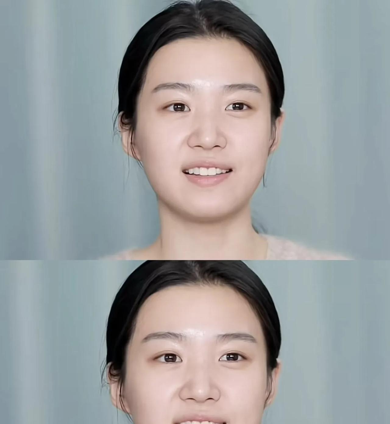 卢昱晓的的素颜照很多，其实她长得也挺漂亮的，而且她的脸一点都不大，只是上镜胖十斤