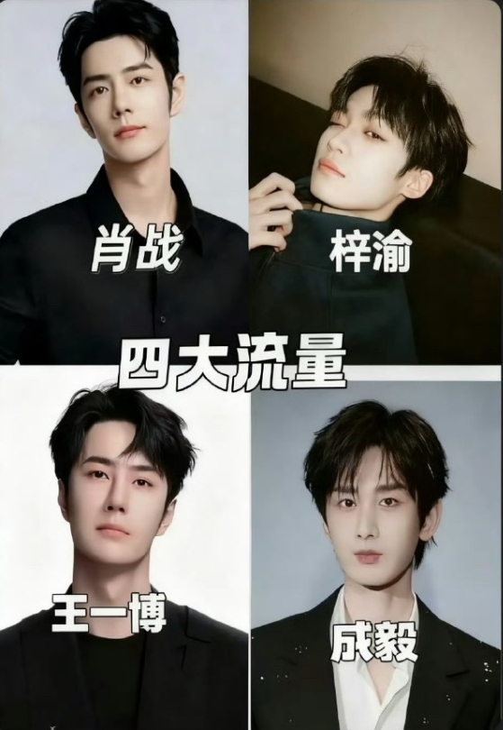 网友新排的四大男顶流