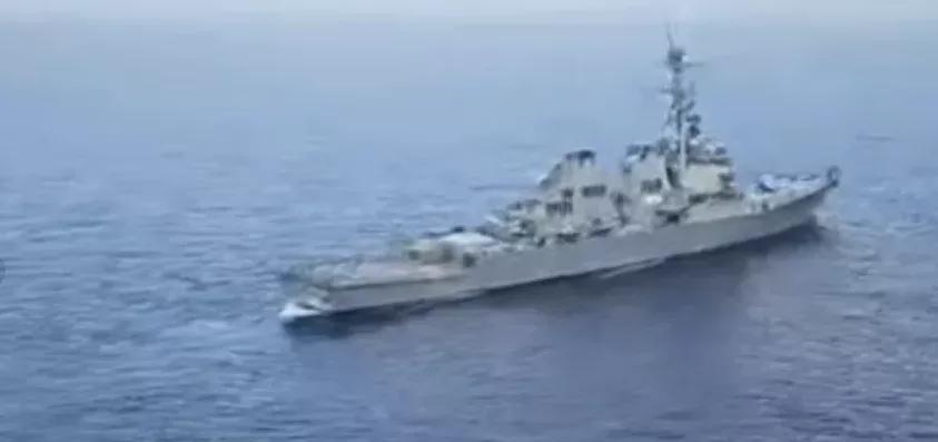 老美也有今天！常挂在嘴边的“航行自由”这次都没敢说出口。就在伊朗的直升机的监视下