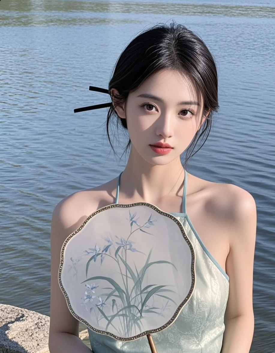 她站在湖边不动，就已经赢了所有人