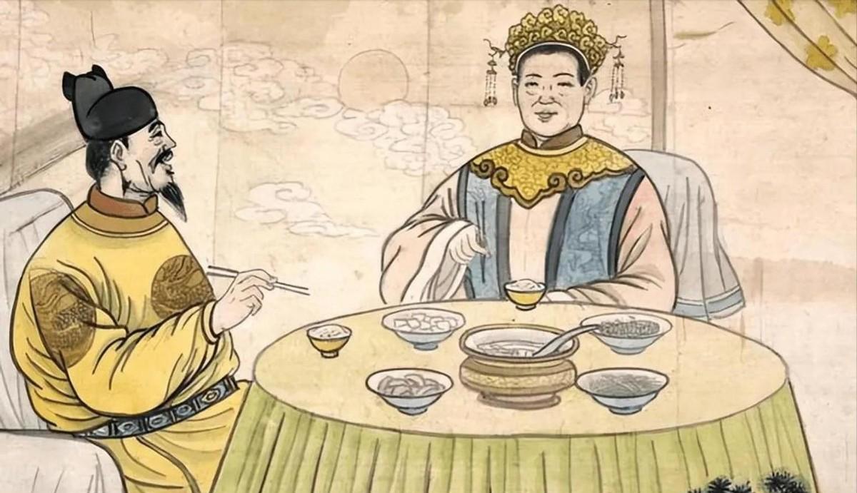 1380年，马皇后陪朱元璋吃饭，故意做了一桌子的素菜，却没有酒肉。



洪武十
