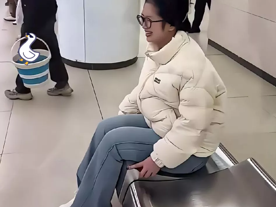 去医院的时候在等候厅看到一女的，她坐反了，好想过去告诉她一声，又怕别人骂我多管闲