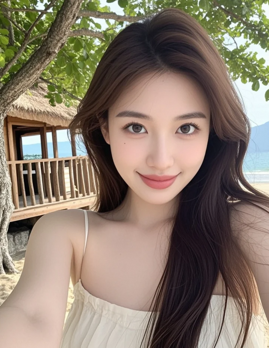 阳光太美忍不住自拍，你觉得我像在画里吗？