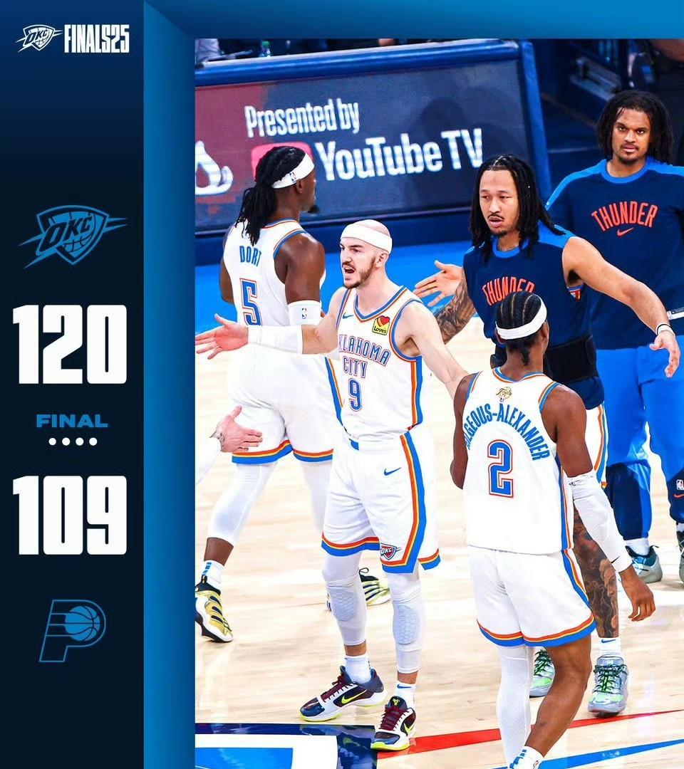 虽然总决赛还没打完，但真的可以提前恭喜雷霆获得24-25赛季的NBA总冠军了，亚