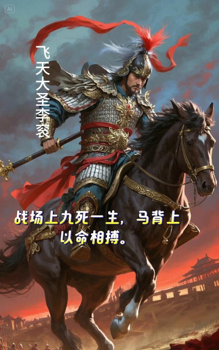 飞天大圣李衮。
经济浪潮汹涌，人人如浮萍？看李衮，战场上九死一生，马背上以命相搏