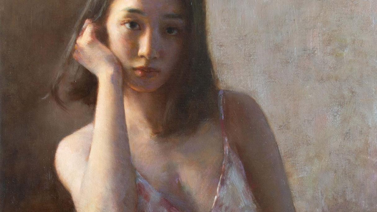 张义伦 油画《早晨》