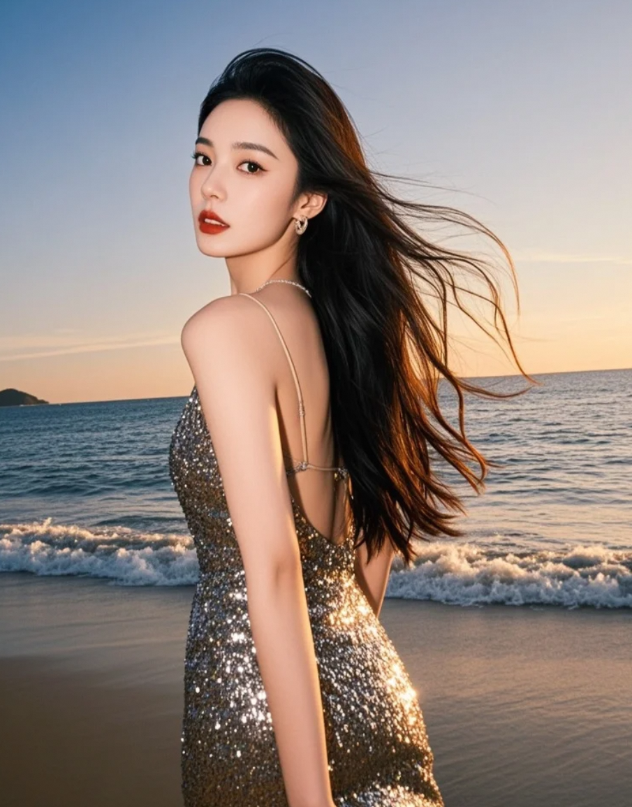 海风拂过，撩动发丝，也撩动心弦