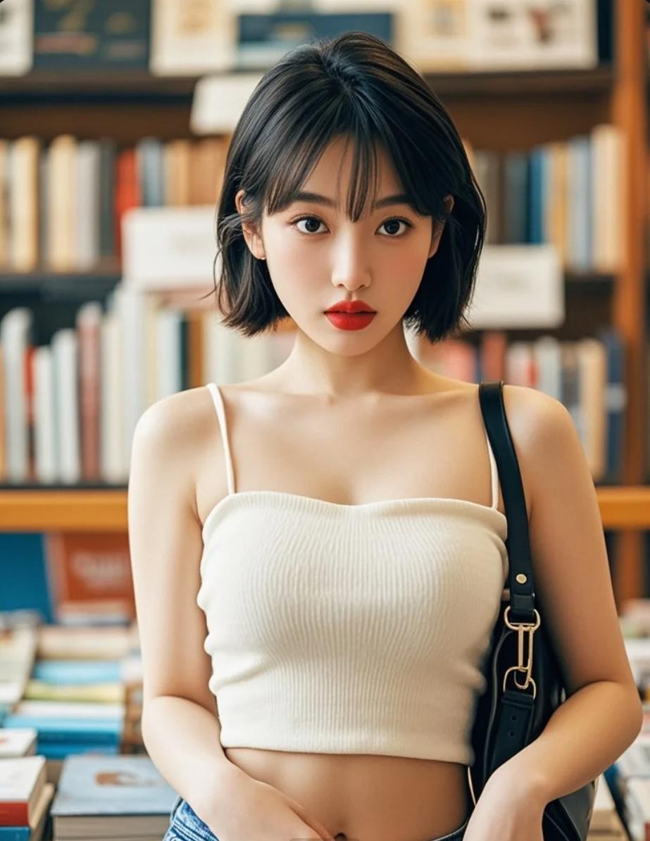 书店里的她，像极了我梦中的女主角